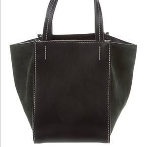Vince leather & suede handle bag